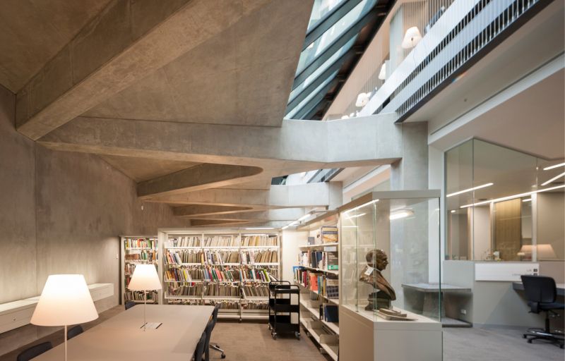 Melbourne School of Design Architecture Library, NADAAA + John Wardle Architects. Photo by John Horner.